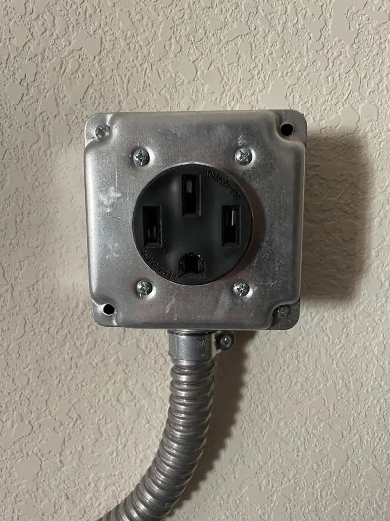 NEMA 14-50 outlet installed for Electrical Panel Upgrade in Tualatin